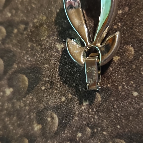 Vintage Crown Trifari Silvertone Link Bracelet - Picture 4 of 4